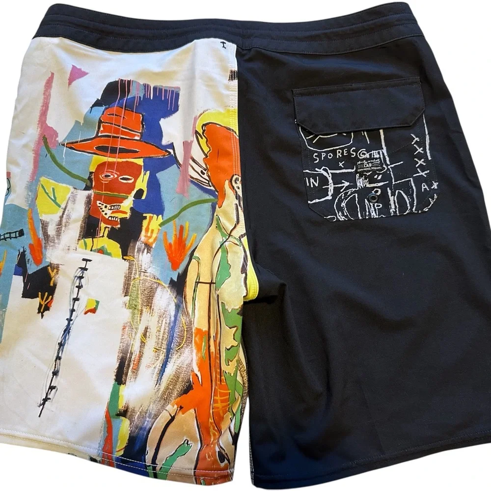 Billabong LAB x Andy Warhol + Jean-Michel Basquiat Board Shorts -‎ Size 33